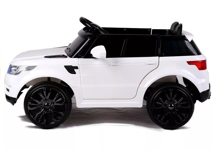 Vaikiškas elektromobilis Land Rover Range Rover Sport, 12 V, 2 pavaros, baltas