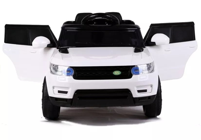 Vaikiškas elektromobilis Land Rover Range Rover Sport, 12 V, 2 pavaros, baltas