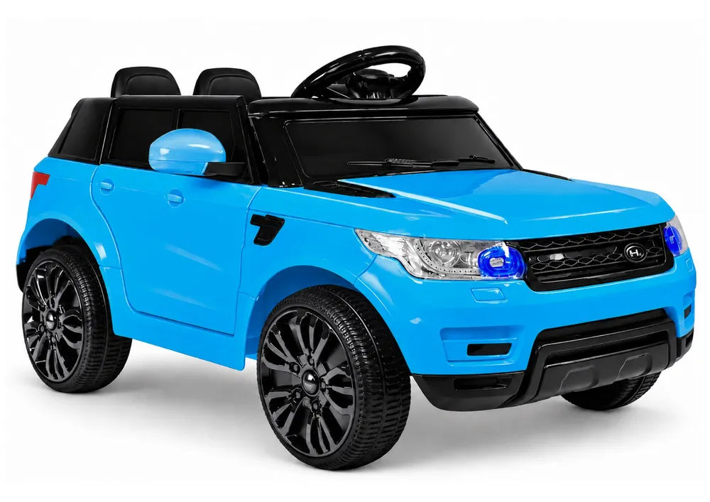 Vaikiškas elektromobilis Land Rover Range Rover Sport, 12 V, 3-6 km/h, mėlynas