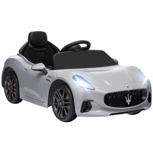 Vaikiškas elektromobilis Maserati Gran Turismo, 3–5 metų vaikams, pilkas