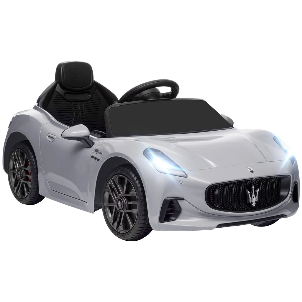 Vaikiškas elektromobilis Maserati Gran Turismo, 3–5 metų vaikams, pilkas