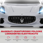 Vaikiškas elektromobilis Maserati Gran Turismo, 3–5 metų vaikams, pilkas