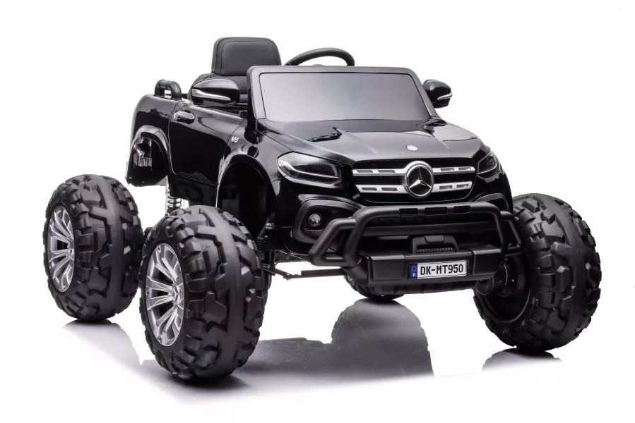 Vaikiškas elektromobilis Mercedes, 2 × 12 V, 4 × 45 W, juodas