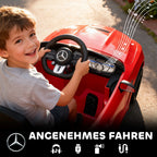 Vaikiškas elektromobilis Mercedes, 3–6 metų vaikams, raudonas 12V
