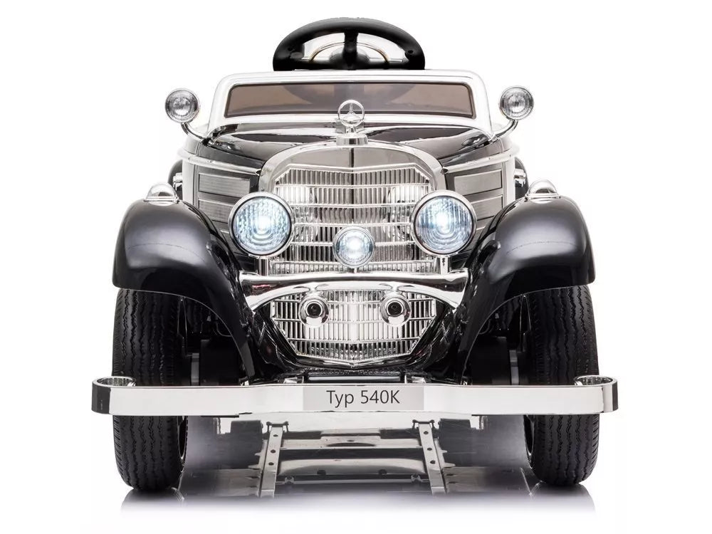 Vaikiškas elektromobilis Mercedes 540K A200, 12 V, 4x45W, juodas