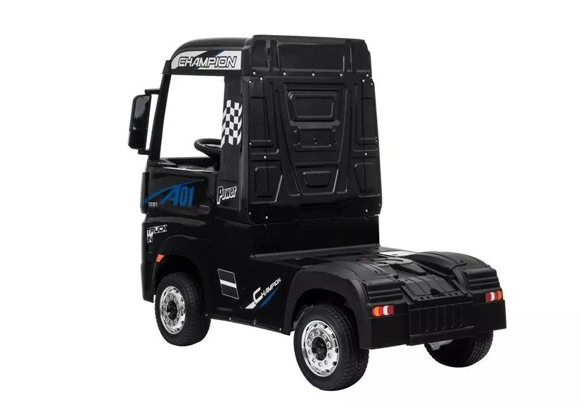 Vaikiškas elektromobilis Mercedes Actros, 12 V, juodas