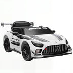 Vaikiškas elektromobilis Mercedes-AMG, 12V, 3–8 metų vaikams, baltas