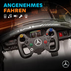 Vaikiškas elektromobilis Mercedes-AMG, 12V, 3–8 metų vaikams, baltas