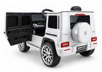 Vaikiškas elektromobilis Mercedes-AMG G63, 12 V, 2 greičiai, baltas