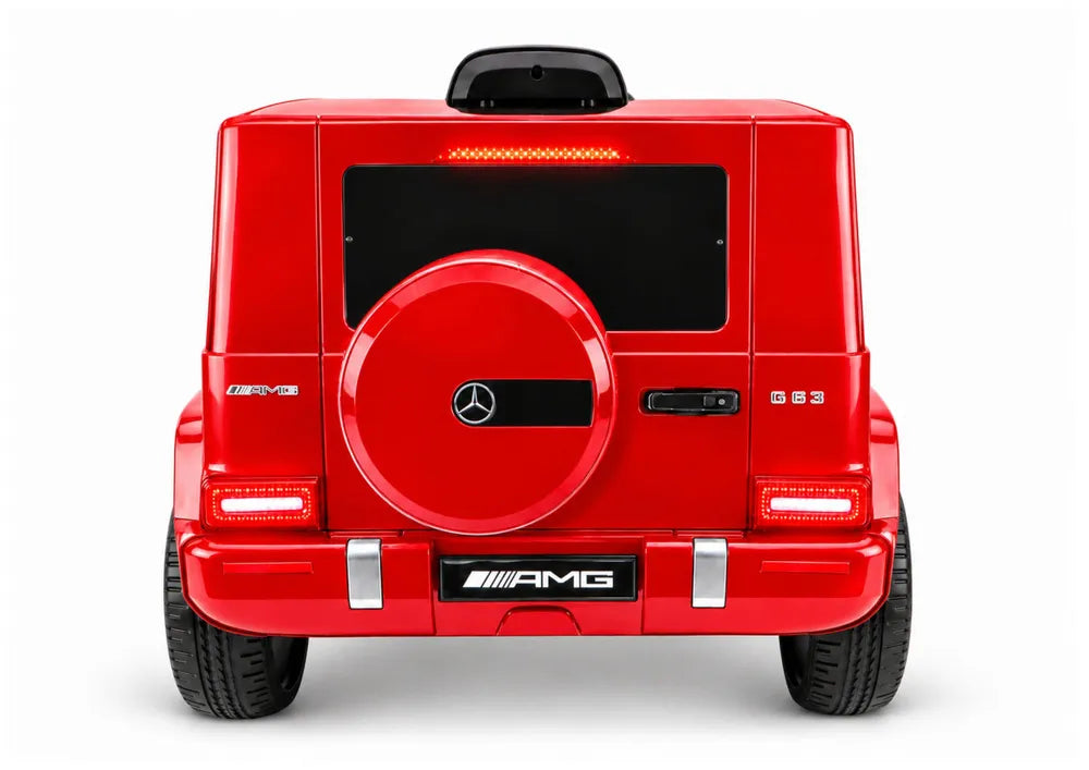 Vaikiškas elektromobilis Mercedes-AMG G63, 12 V, 2 pavaros, raudonas
