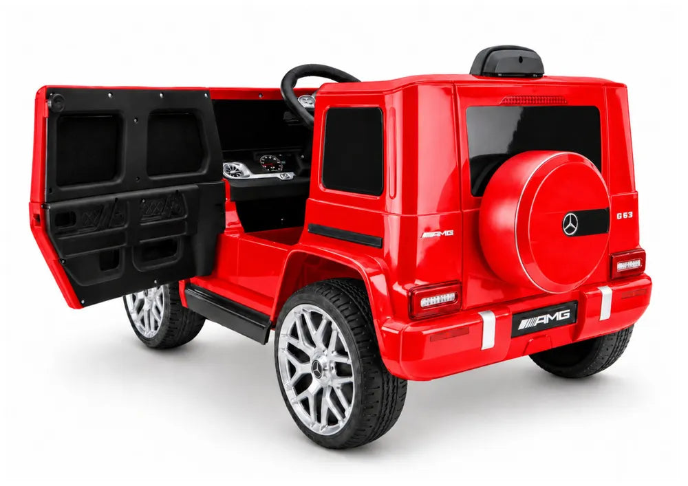 Vaikiškas elektromobilis Mercedes-AMG G63, 12 V, 2 pavaros, raudonas