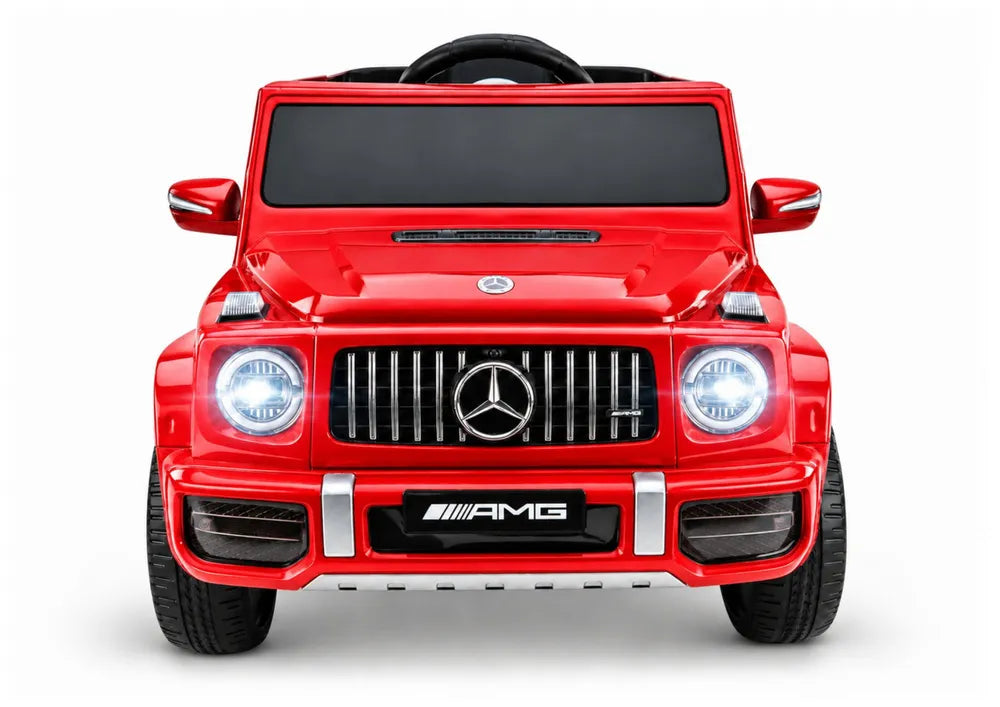 Vaikiškas elektromobilis Mercedes-AMG G63, 12 V, 2 pavaros, raudonas