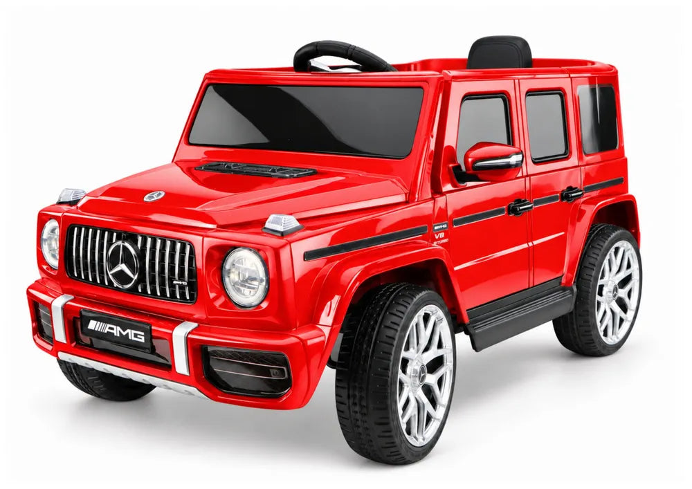 Vaikiškas elektromobilis Mercedes-AMG G63, 12 V, 2 pavaros, raudonas