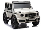 Vaikiškas elektromobilis Mercedes-AMG G63, 24 V, 4x200W, su minkšta sėdyne ir EVA ratais, baltas
