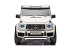 Vaikiškas elektromobilis Mercedes-AMG G63, 24 V, 4x200W, su minkšta sėdyne ir EVA ratais, baltas