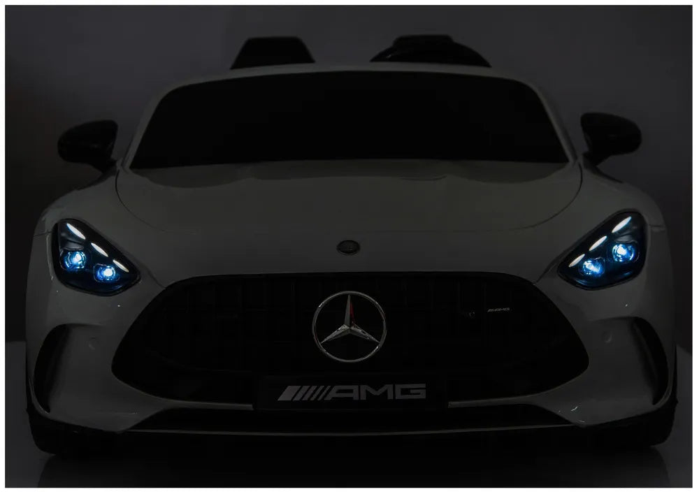 Vaikiškas elektromobilis Mercedes-AMG GT63, 24 V, 2 sėdimos vietos, baltas