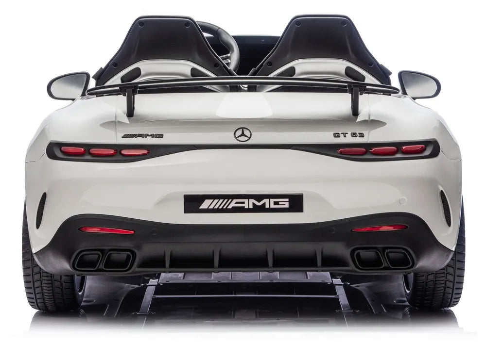 Vaikiškas elektromobilis Mercedes-AMG GT63, 24 V, 2 sėdimos vietos, baltas