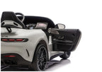 Vaikiškas elektromobilis Mercedes-AMG GT63, 24 V, 4x200W, su odine sėdyne ir EVA ratais, šviesiai pilkas