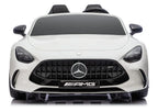 Vaikiškas elektromobilis Mercedes-AMG GT63, 24 V, odinė sėdynė, EVA ratai, baltas