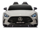 Vaikiškas elektromobilis Mercedes-AMG GT63, 24 V, su eko-odos sėdynėmis, pilkas