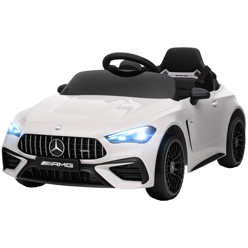 Vaikiškas elektromobilis Mercedes-AMG, nuo 3 metų, baltas 12V