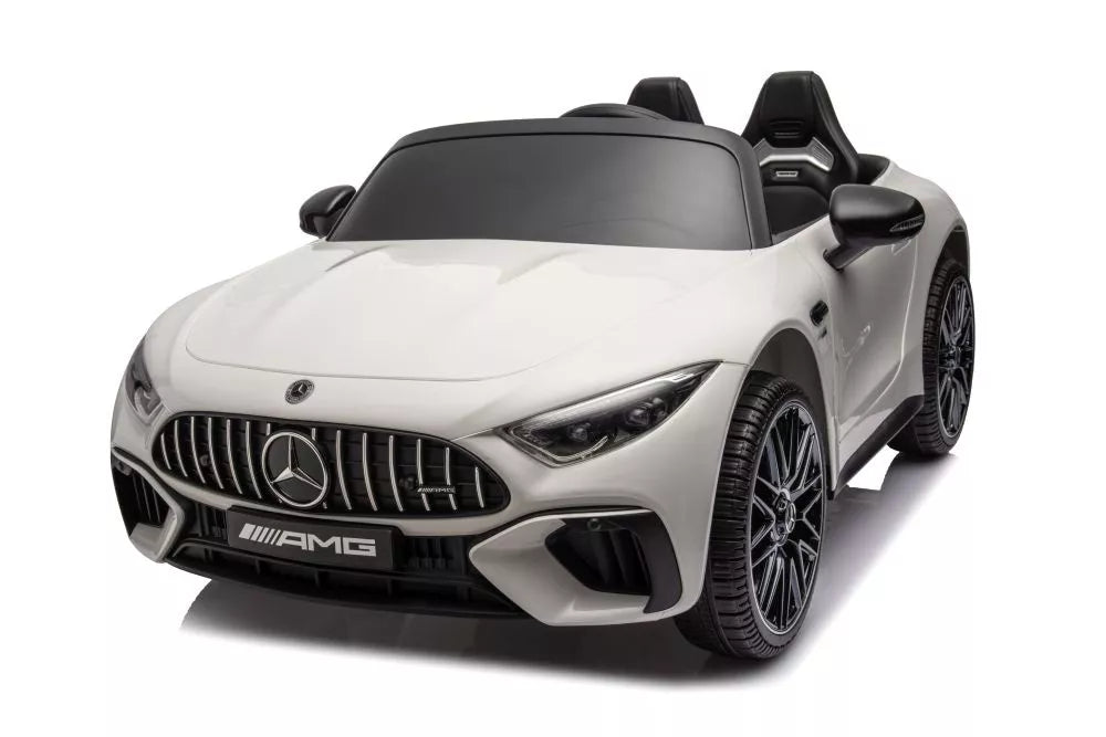 Vaikiškas elektromobilis Mercedes AMG SL63, 24 V, 2 × 200 W, baltas