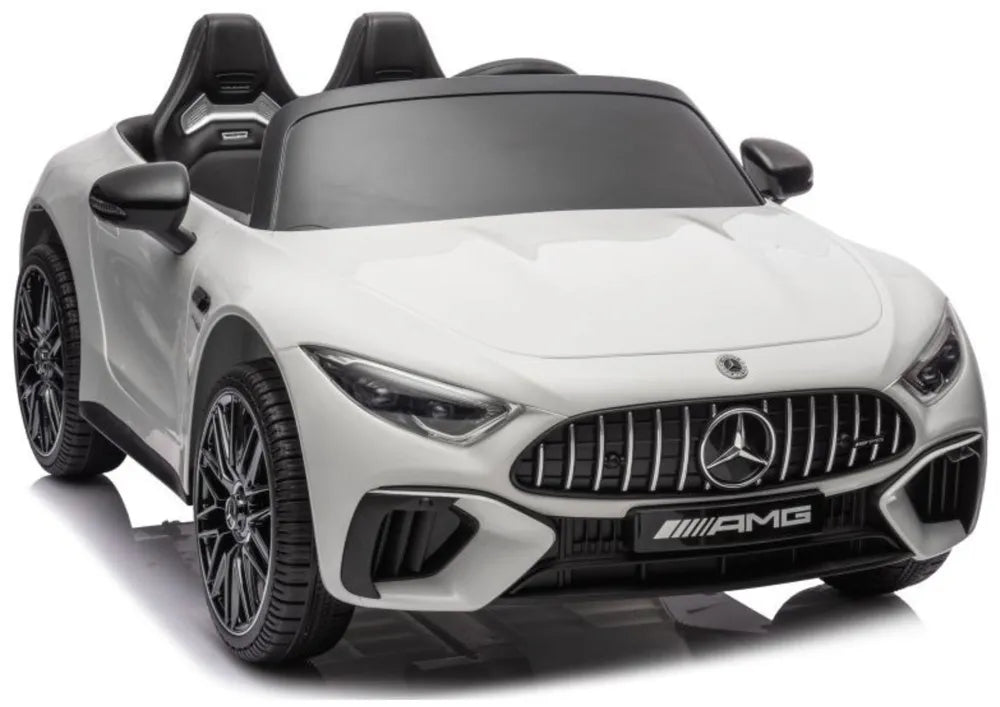 Vaikiškas elektromobilis Mercedes AMG SL63, 24 V, 2 × 200 W, baltas