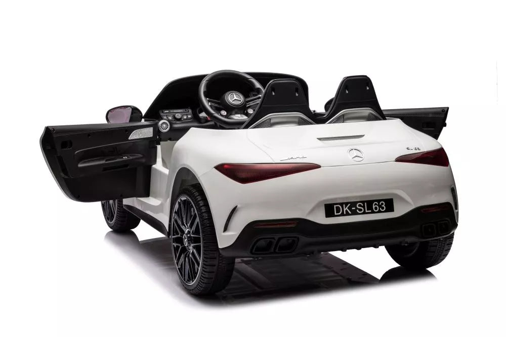 Vaikiškas elektromobilis Mercedes AMG SL63, 24 V, 2 × 200 W, baltas