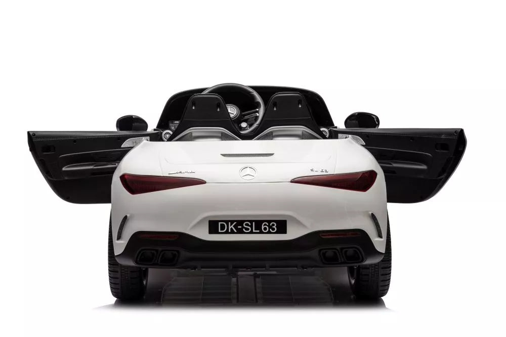 Vaikiškas elektromobilis Mercedes AMG SL63, 24 V, 2 × 200 W, baltas