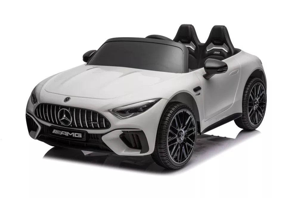 Vaikiškas elektromobilis Mercedes AMG SL63, 24 V, 2 × 200 W, baltas