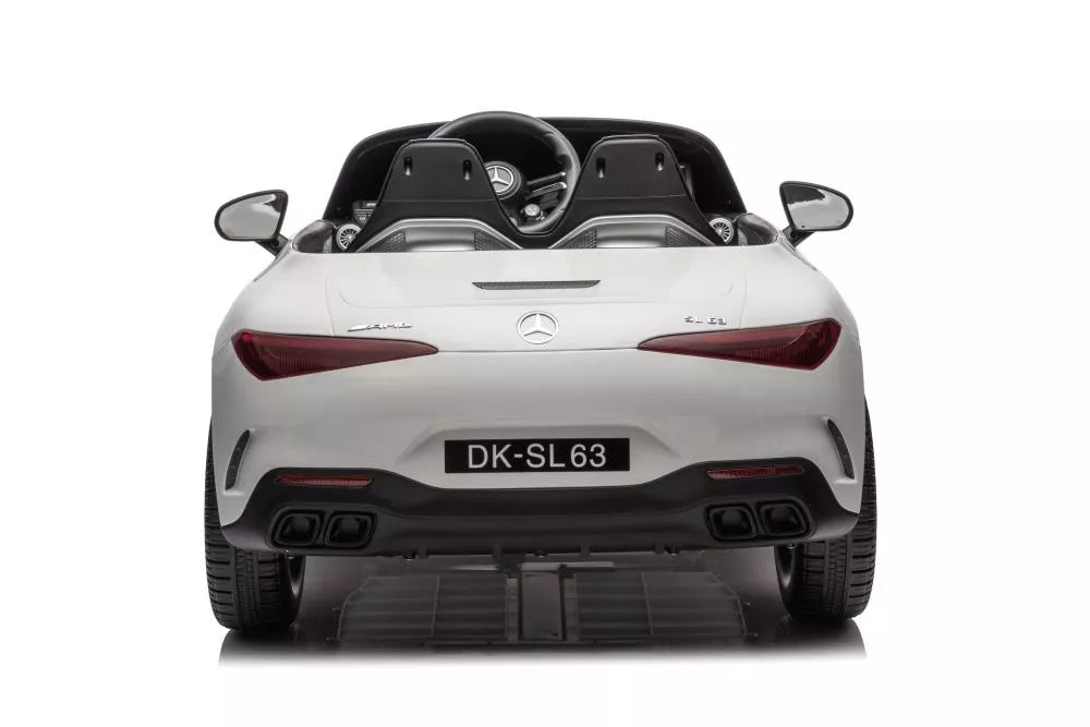 Vaikiškas elektromobilis Mercedes AMG SL63, 24 V, 2 × 200 W, baltas