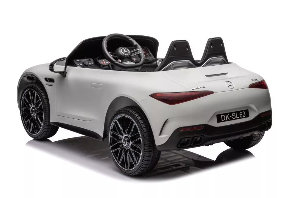 Vaikiškas elektromobilis Mercedes AMG SL63, 24 V, 2 × 200 W, baltas