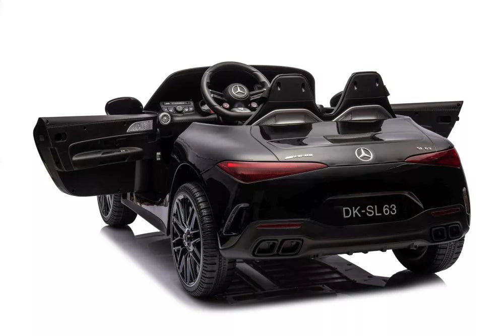 Vaikiškas elektromobilis Mercedes AMG SL63, 24 V, 2 × 200 W, juodas