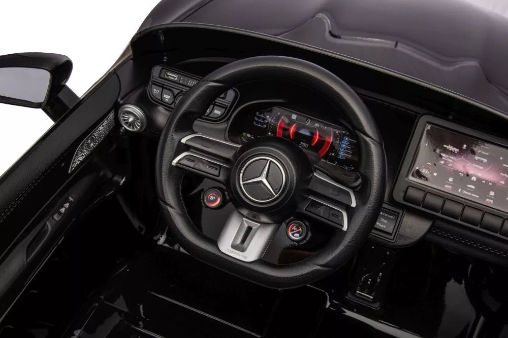 Vaikiškas elektromobilis Mercedes AMG SL63, 24 V, 2 × 200 W, juodas