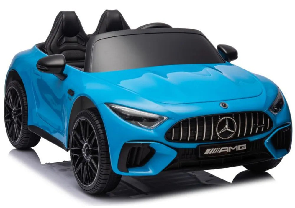 Vaikiškas elektromobilis Mercedes AMG SL63, 24 V, 2 × 200 W, mėlynas