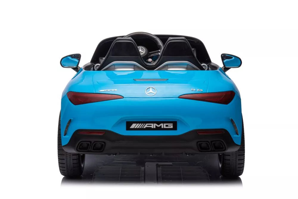 Vaikiškas elektromobilis Mercedes AMG SL63, 24 V, 2 × 200 W, mėlynas