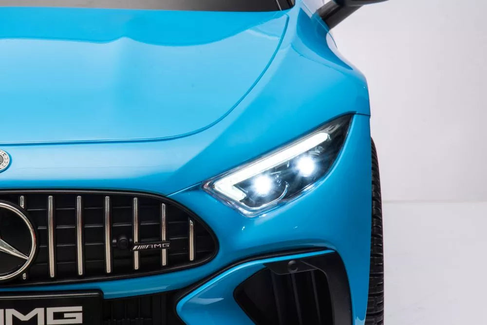Vaikiškas elektromobilis Mercedes AMG SL63, 24 V, 2 × 200 W, mėlynas