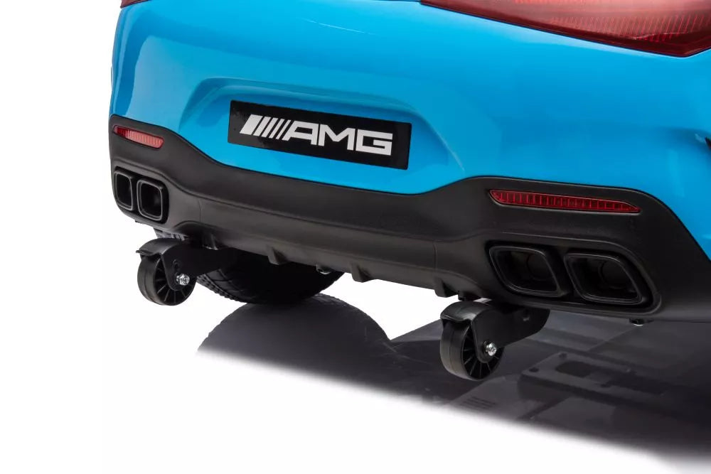 Vaikiškas elektromobilis Mercedes AMG SL63, 24 V, 2 × 200 W, mėlynas