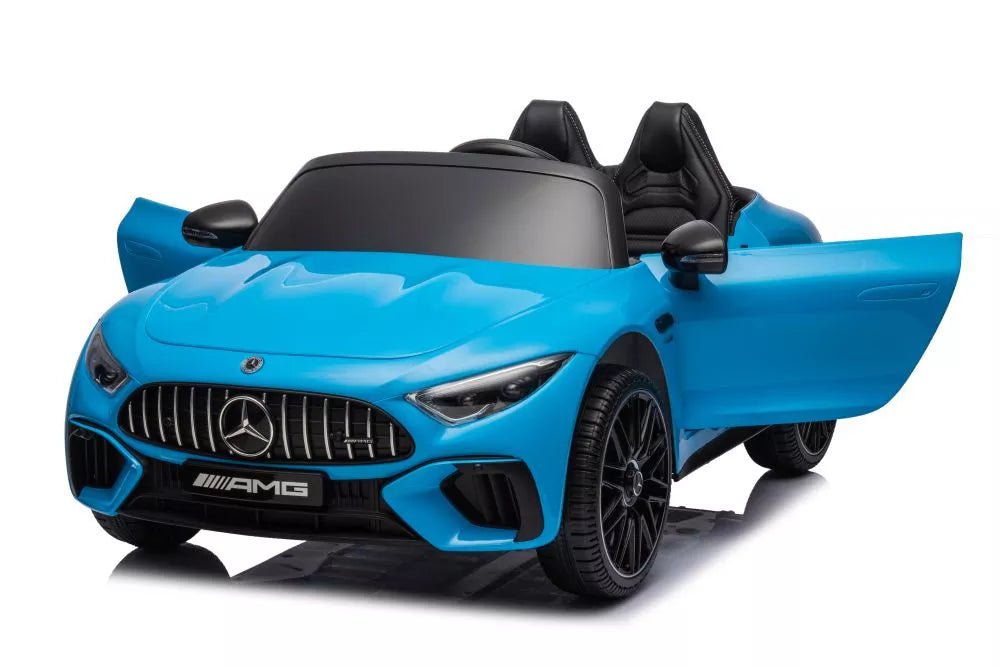 Vaikiškas elektromobilis Mercedes AMG SL63, 24 V, 2 × 200 W, mėlynas