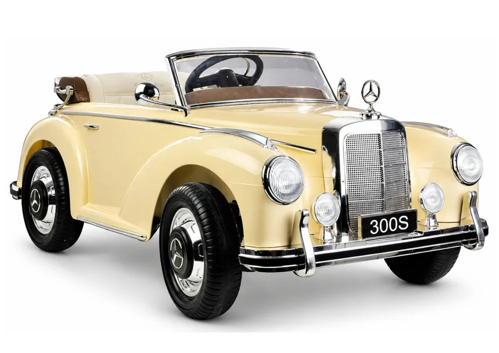 Vaikiškas elektromobilis Mercedes-Benz 300S, 12 V, beige