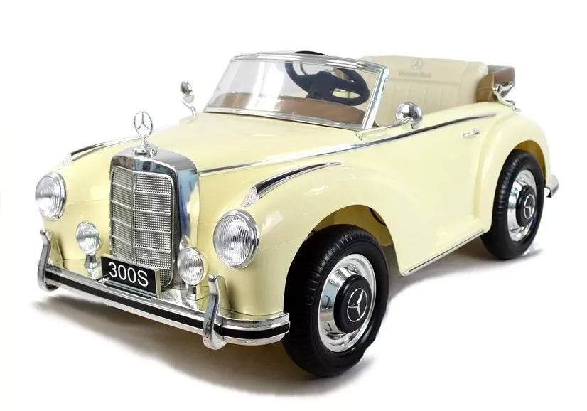 Vaikiškas elektromobilis Mercedes-Benz 300S, 12 V, beige