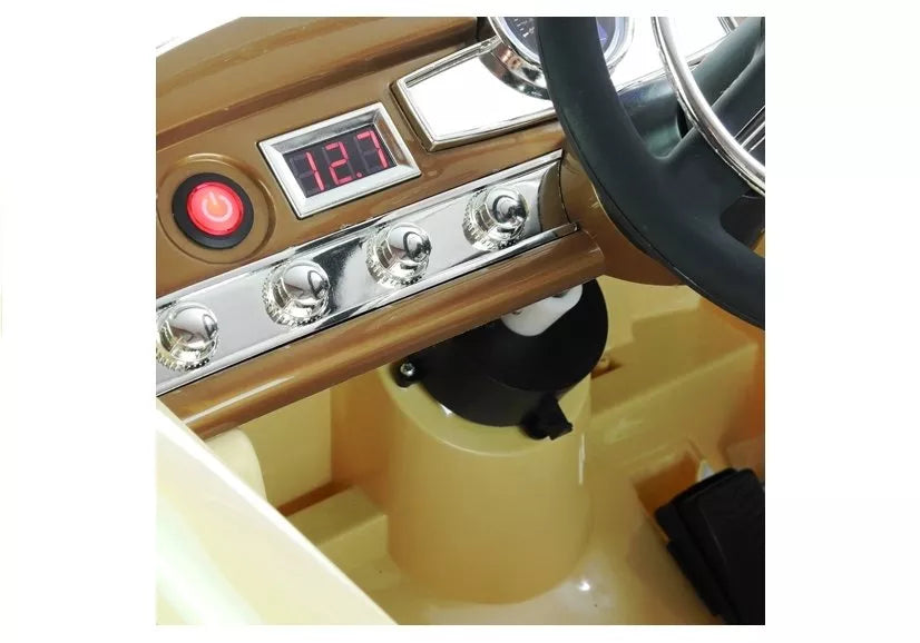 Vaikiškas elektromobilis Mercedes-Benz 300S, 12 V, beige