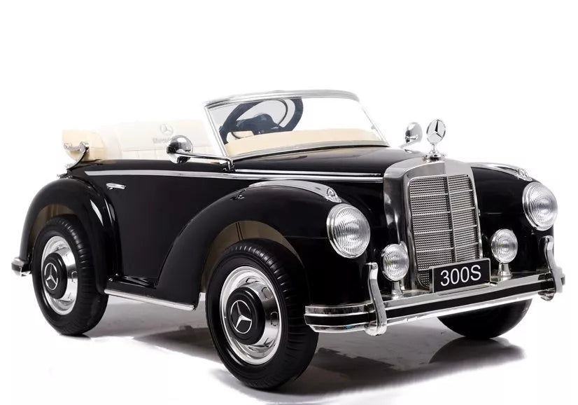 Vaikiškas elektromobilis Mercedes-Benz 300S, 12 V, juodas