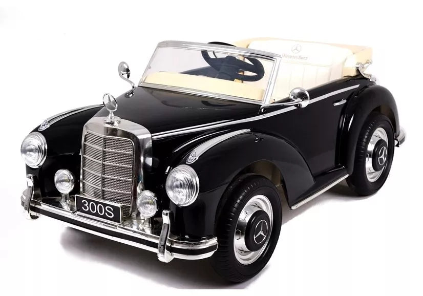 Vaikiškas elektromobilis Mercedes-Benz 300S, 12 V, juodas