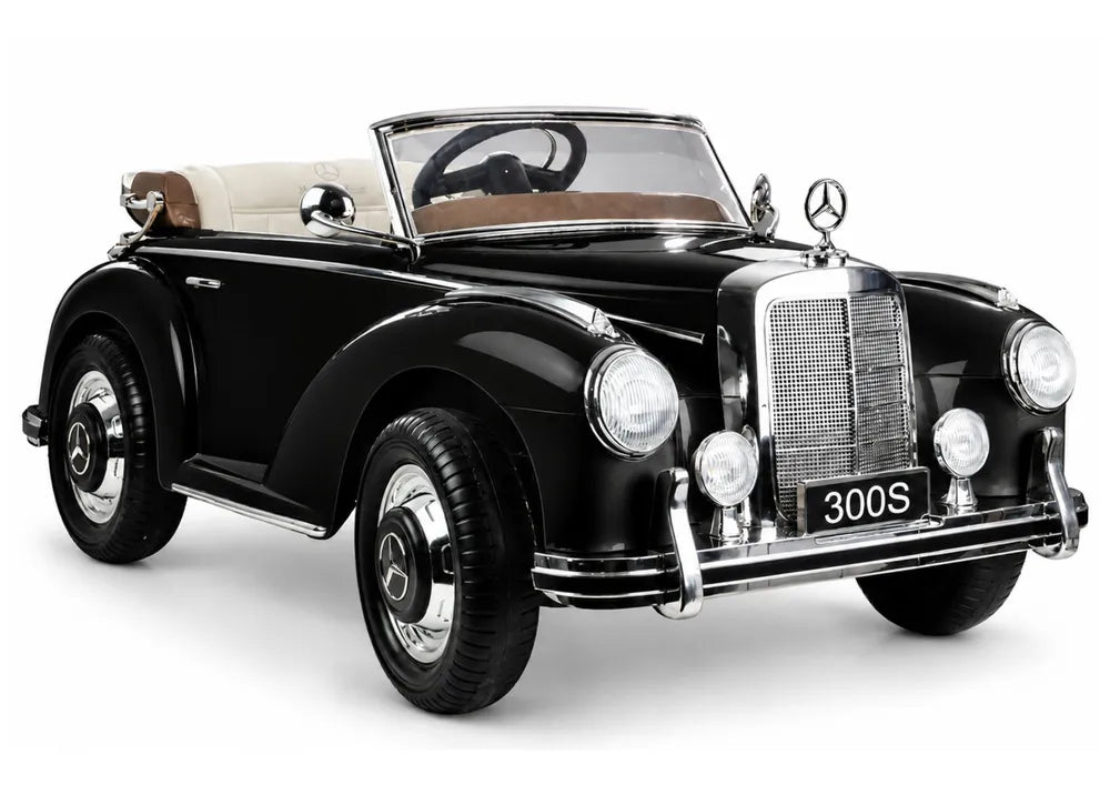 Vaikiškas elektromobilis Mercedes-Benz 300S, 12 V, juodas