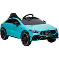 Vaikiškas elektromobilis Mercedes-Benz AMG CLA 45, 3-6 metų vaikams, šviesiai mėlynas