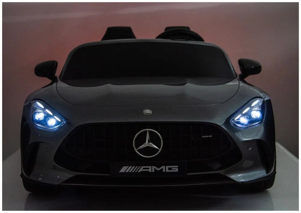 Vaikiškas elektromobilis Mercedes-Benz AMG GT, 24 V, 4x200W, pilkas