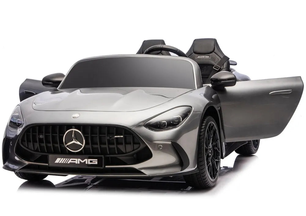 Vaikiškas elektromobilis Mercedes-Benz AMG GT, 24 V, 4x200W, pilkas