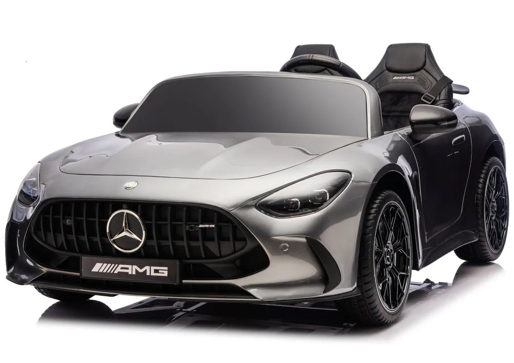 Vaikiškas elektromobilis Mercedes-Benz AMG GT, 24 V, 4x200W, pilkas
