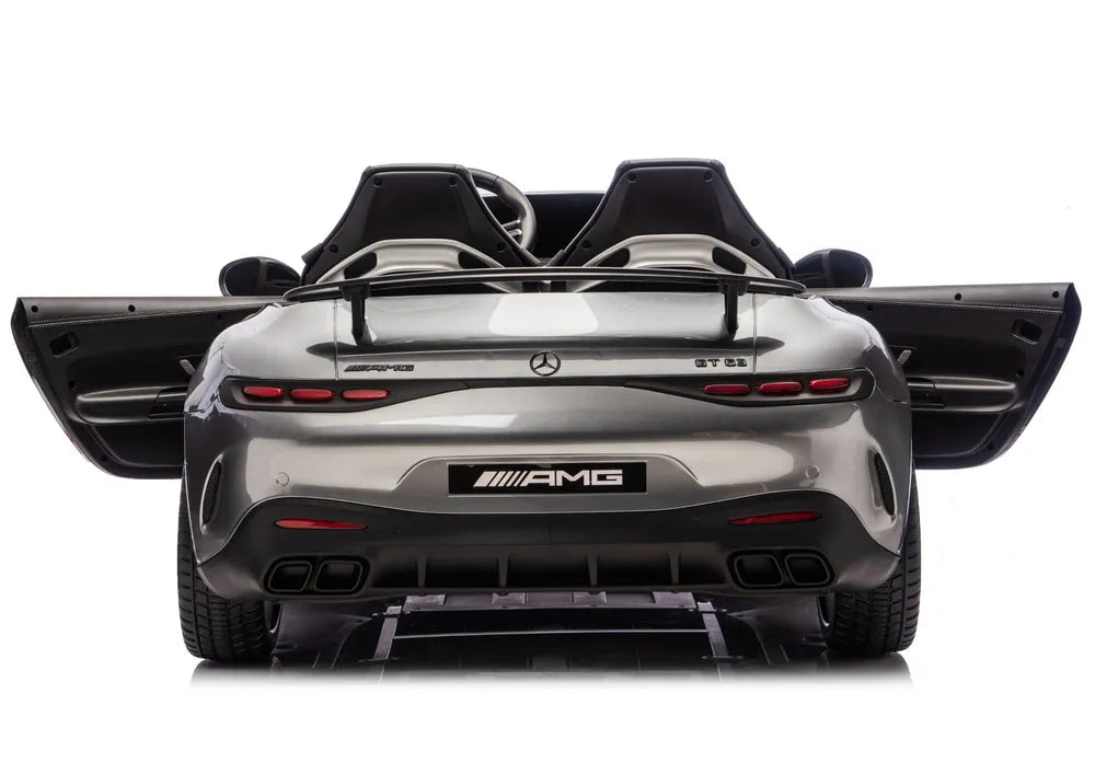 Vaikiškas elektromobilis Mercedes-Benz AMG GT, 24 V, 4x200W, pilkas